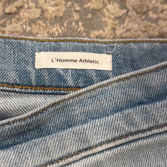 Frame l’Homme Athletic jeans size 32 / 30 in EUC light wash - Picture 4 of 10